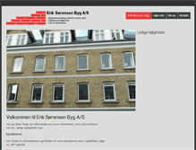 Tablet Screenshot of es-byg.dk